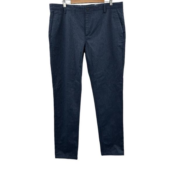 Zara Navy‎ Blue Straight Leg Dress Pants Size 38 - Picture 1 of 11